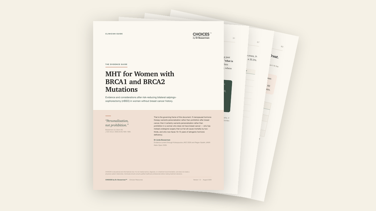 Cover of Hormone Therapy After Ovary Removal: The Complete BRCA1/BRCA2 Clinician Guide