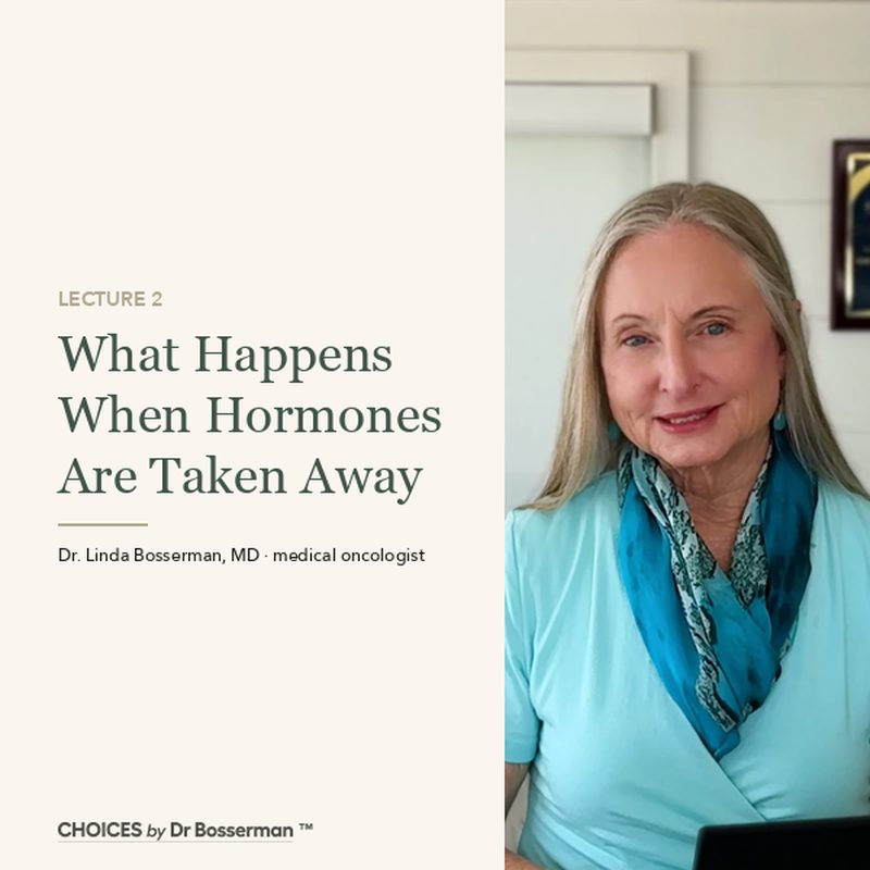 Lecture 2: What Happens When Hormones Are Taken Away, with Dr. Linda Bosserman
